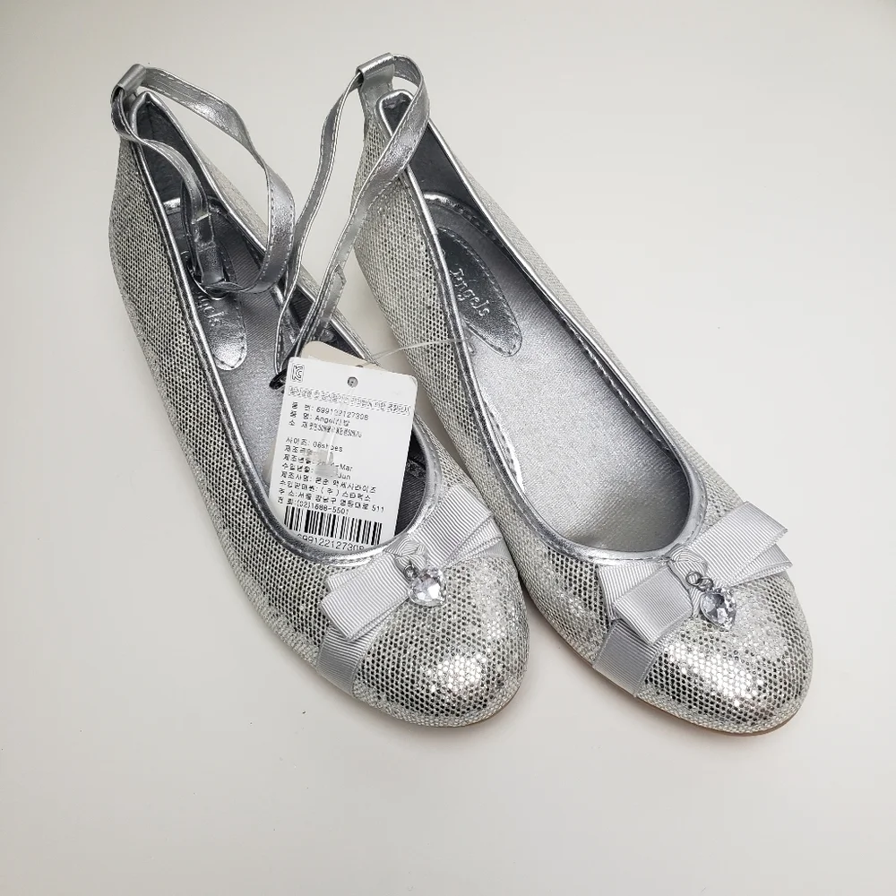 Kids heels silver shoes for special occasions